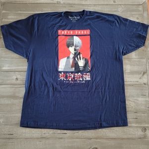 Crunchyroll Tokyo Ghoul T-Shirt Men's Size 3XL‎ Anime Blue